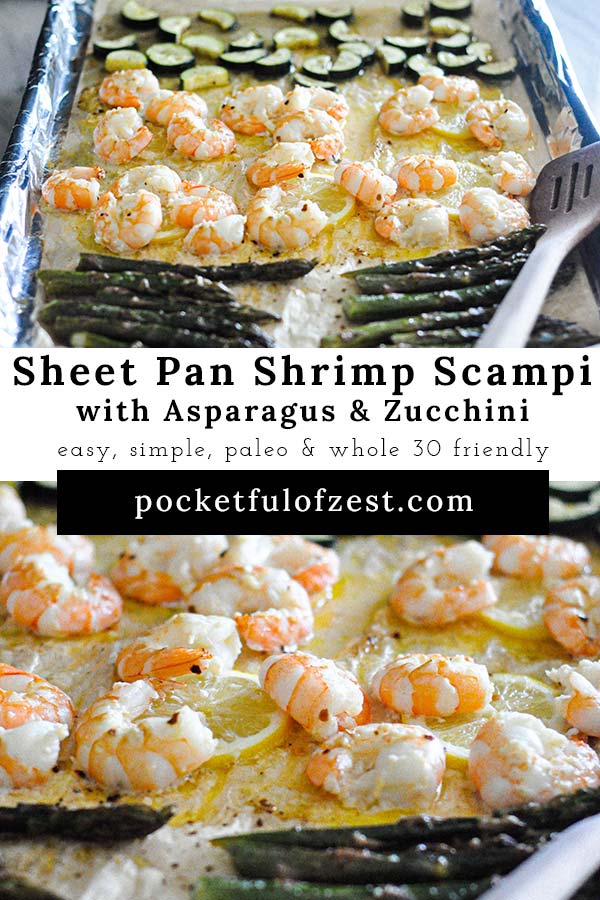 sheet pan shrimp scampi